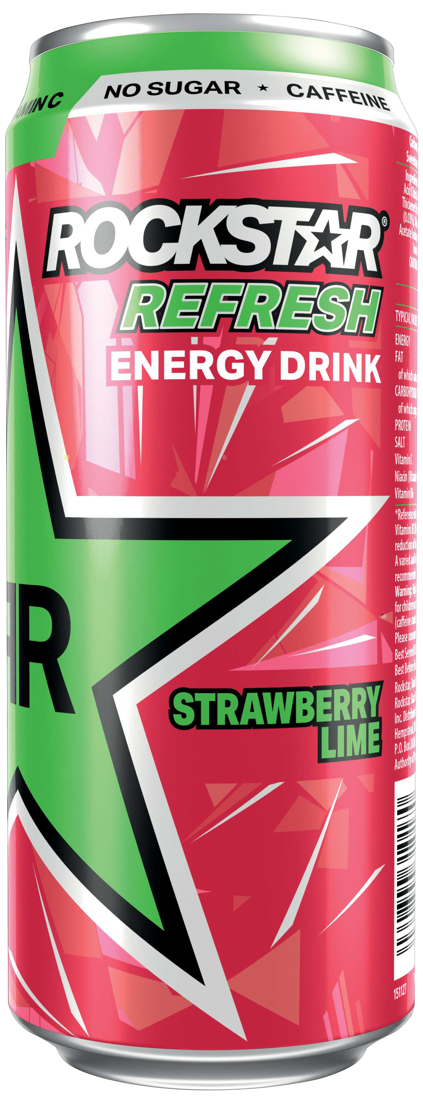 Rockstar Energy Drink Refresh Strawberry and Lime Nutrition