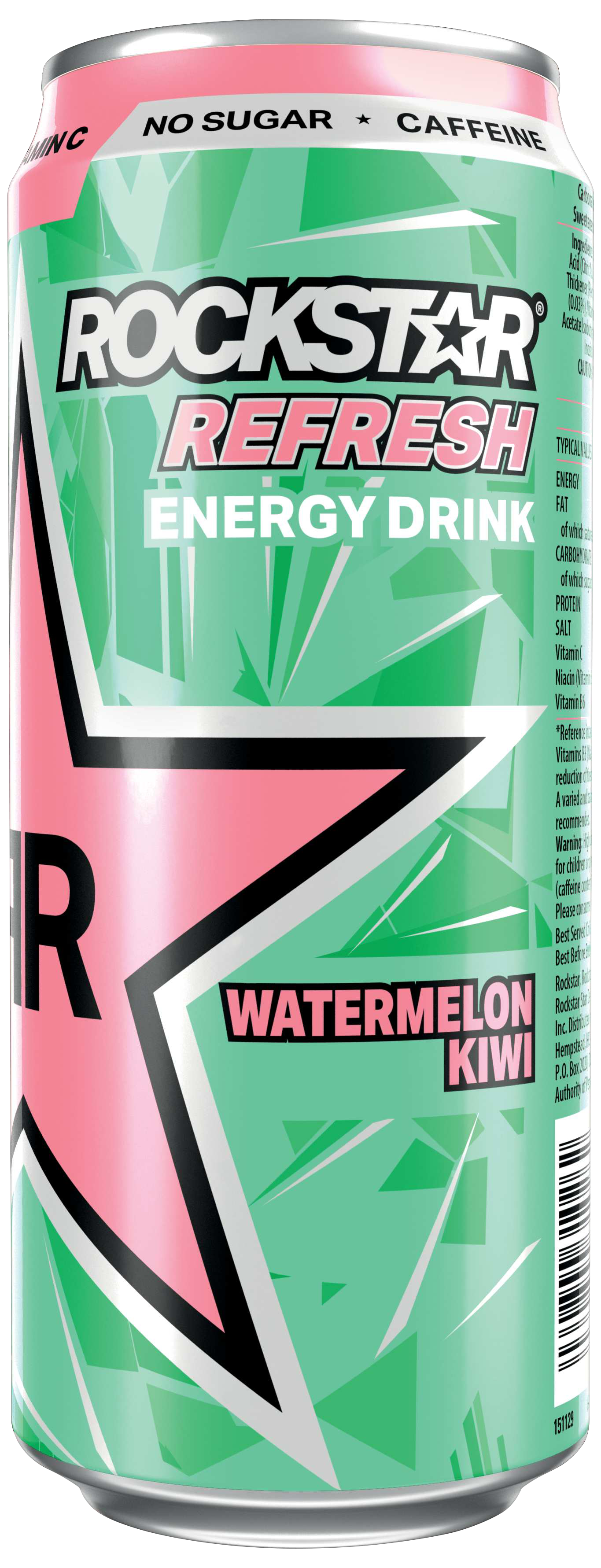 Rockstar Energy Drink Refresh Watermelon & Kiwi Nutrition