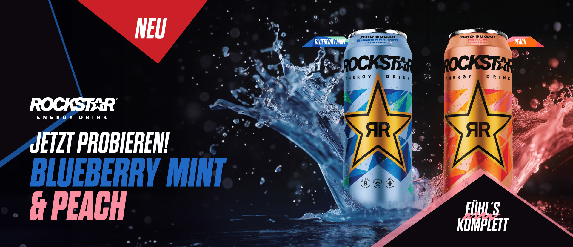 JETZT NEU! BLUEBERRY MINT & PEACH - ZERO SUGAR