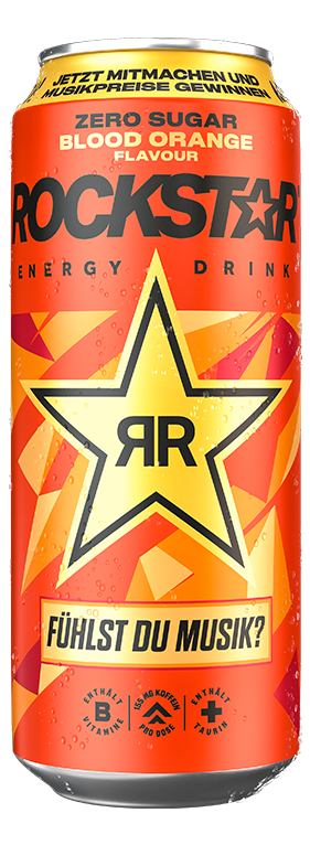 ROCKSTAR ENERGY ZERO SUGAR BLOOD ORANGE FLAVOUR